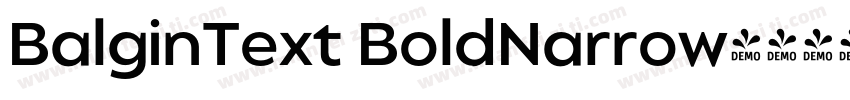 BalginText BoldNarrow字体转换